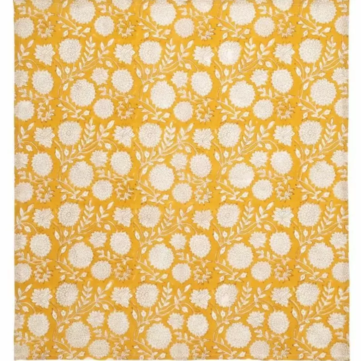 Haaraccessoires-À La A La Bandana Blockprint Mustard