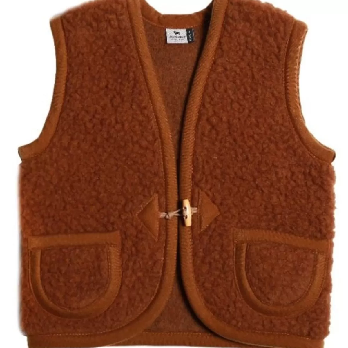 Outdoorkleding-Alwero Bodywarmer Alpen Junior Caramel