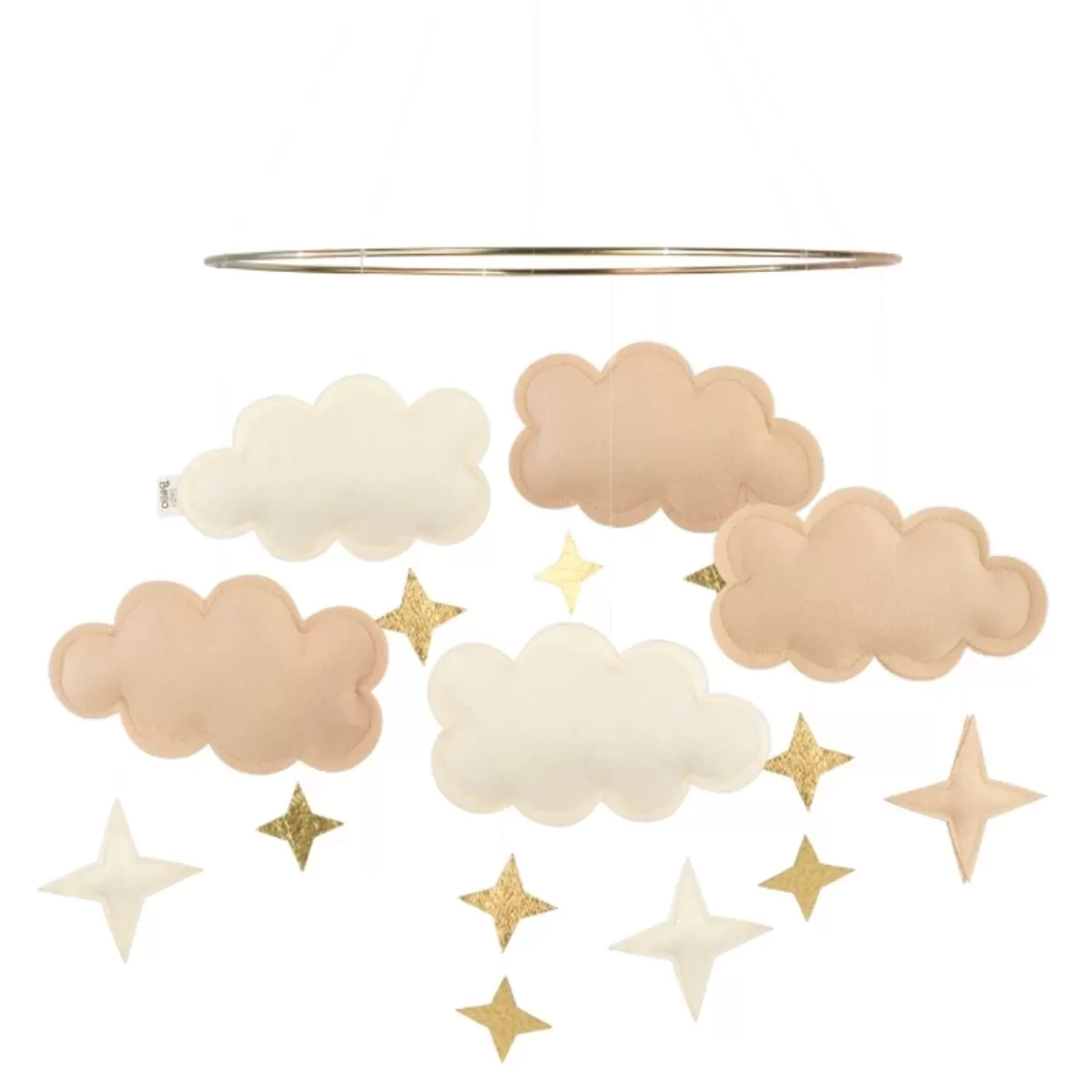 Babyspeelgoed-Baby Bello Mobiel Fantasy Clouds Sandy Rose