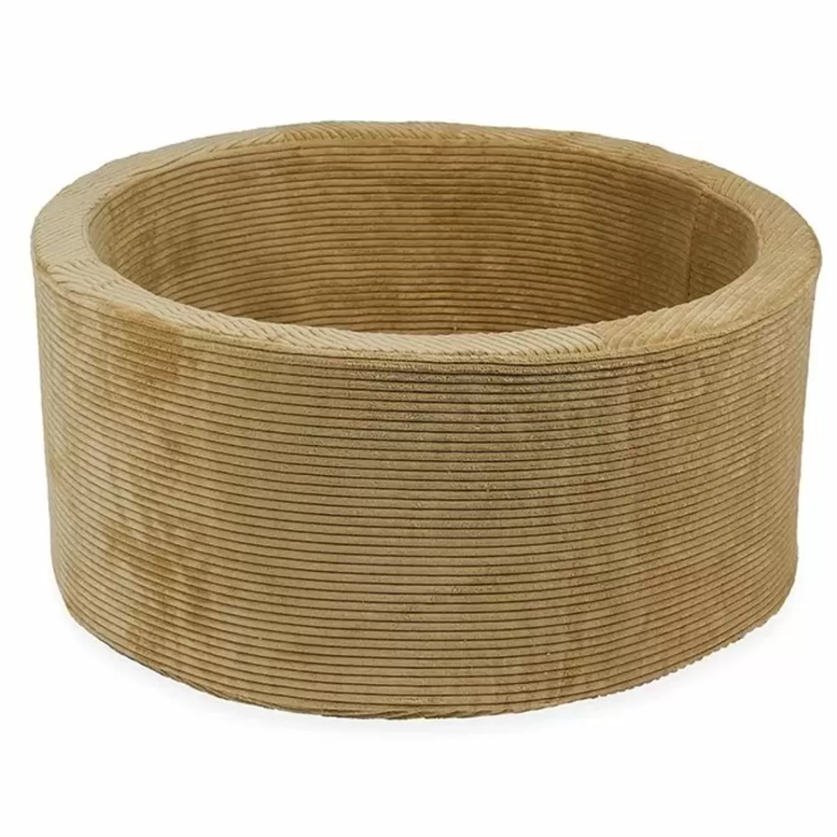 Ballenbakken-Moje Ballenbak Xl Rond 90X40 Rib Velvet Sand