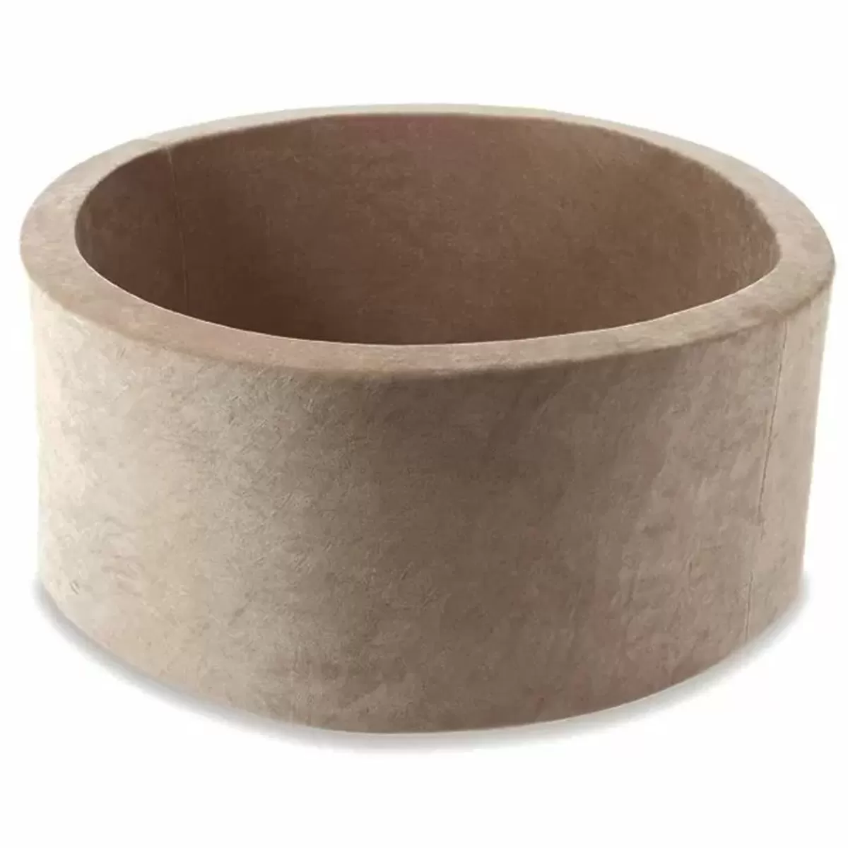 Ballenbakken-Moje Ballenbak Xl Rond 90X40 Soft Velvet Dark Beige