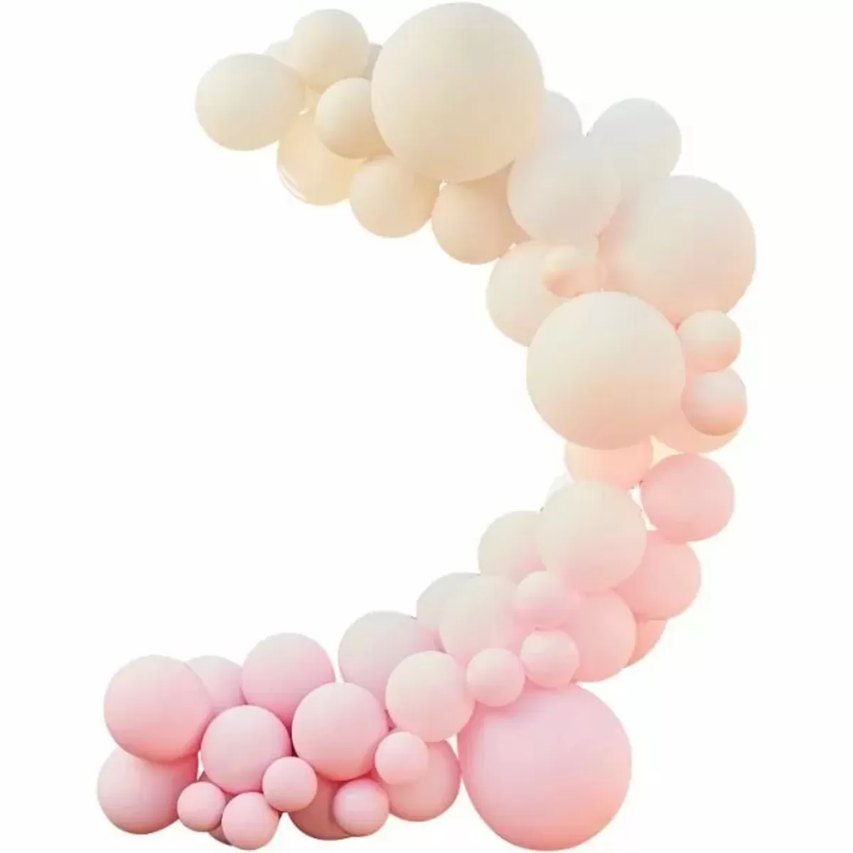 Ballonnenbogen-Ginger Ray Ballonnenboog Pink, Cream & White