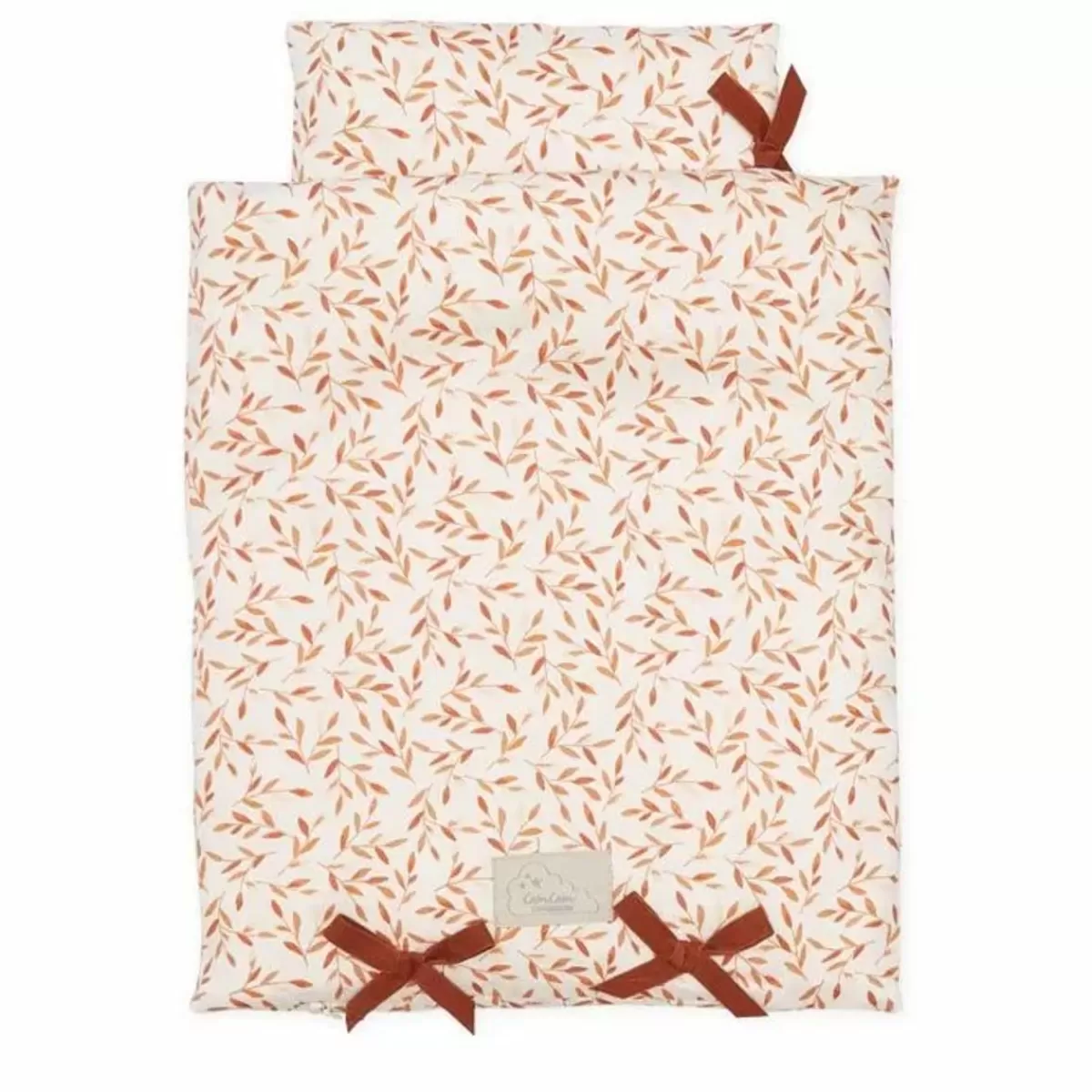 Poppen & Accessoires-CamCam Copenhagen Beddengoed Poppenbed Caramel Leaves Camcam