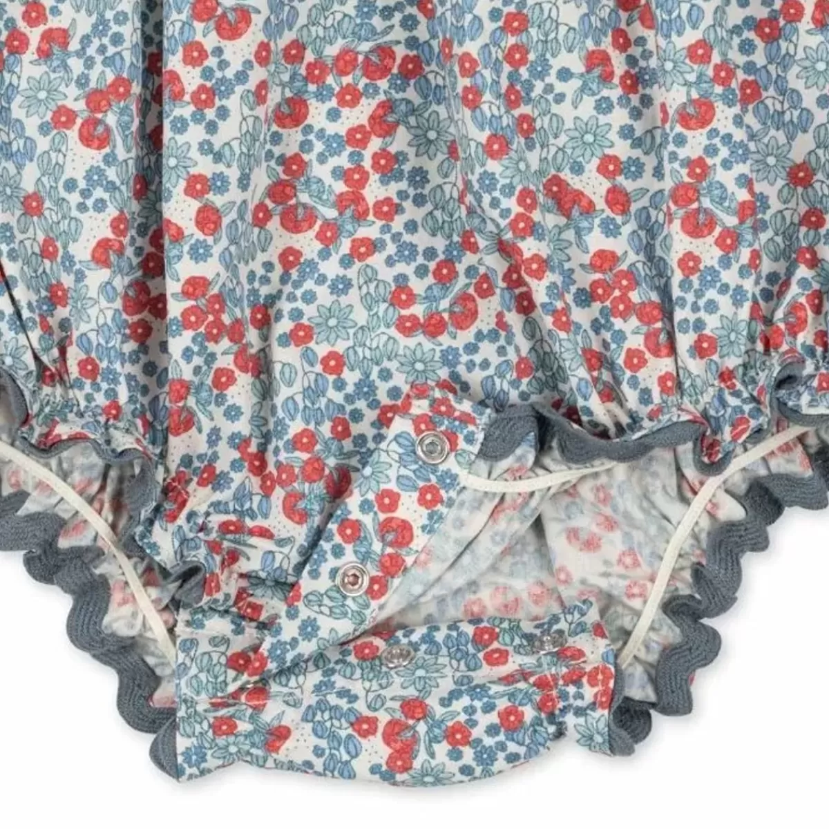 Rompers & Boxpakjes-Konges Slojd Bestel De Schattige Romper Verbena Bibi Blue Vandaag - Shop Nu!