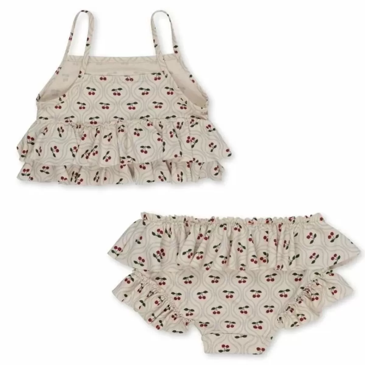 Zwemkleding-Konges Slojd Bestel Nu De Bikini Manuca Frill Met Kersenmotief