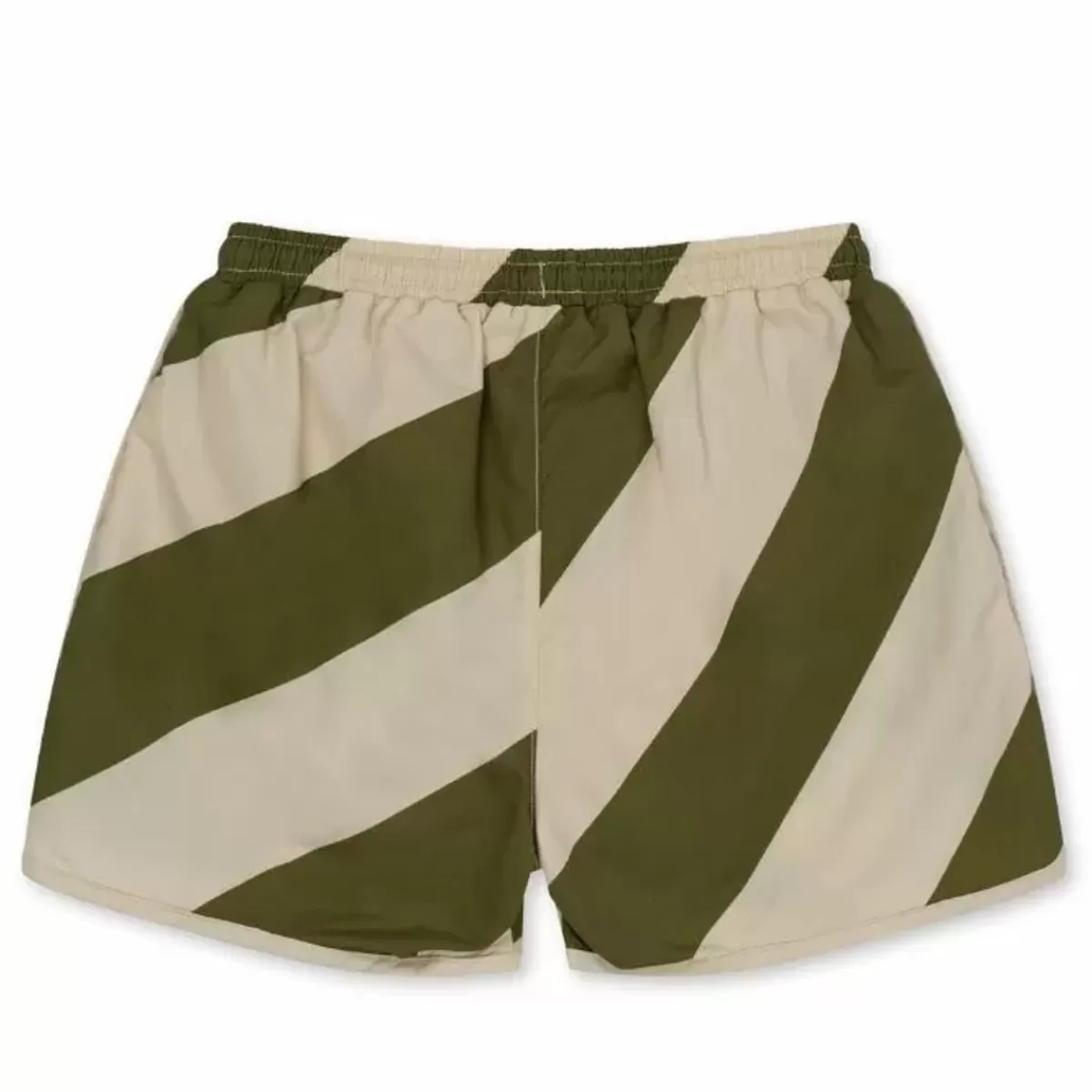 Zwemkleding-Konges Slojd Bestel Nu De Zwembroek Asnou In Donker Olijfgroen/Creamy Wit