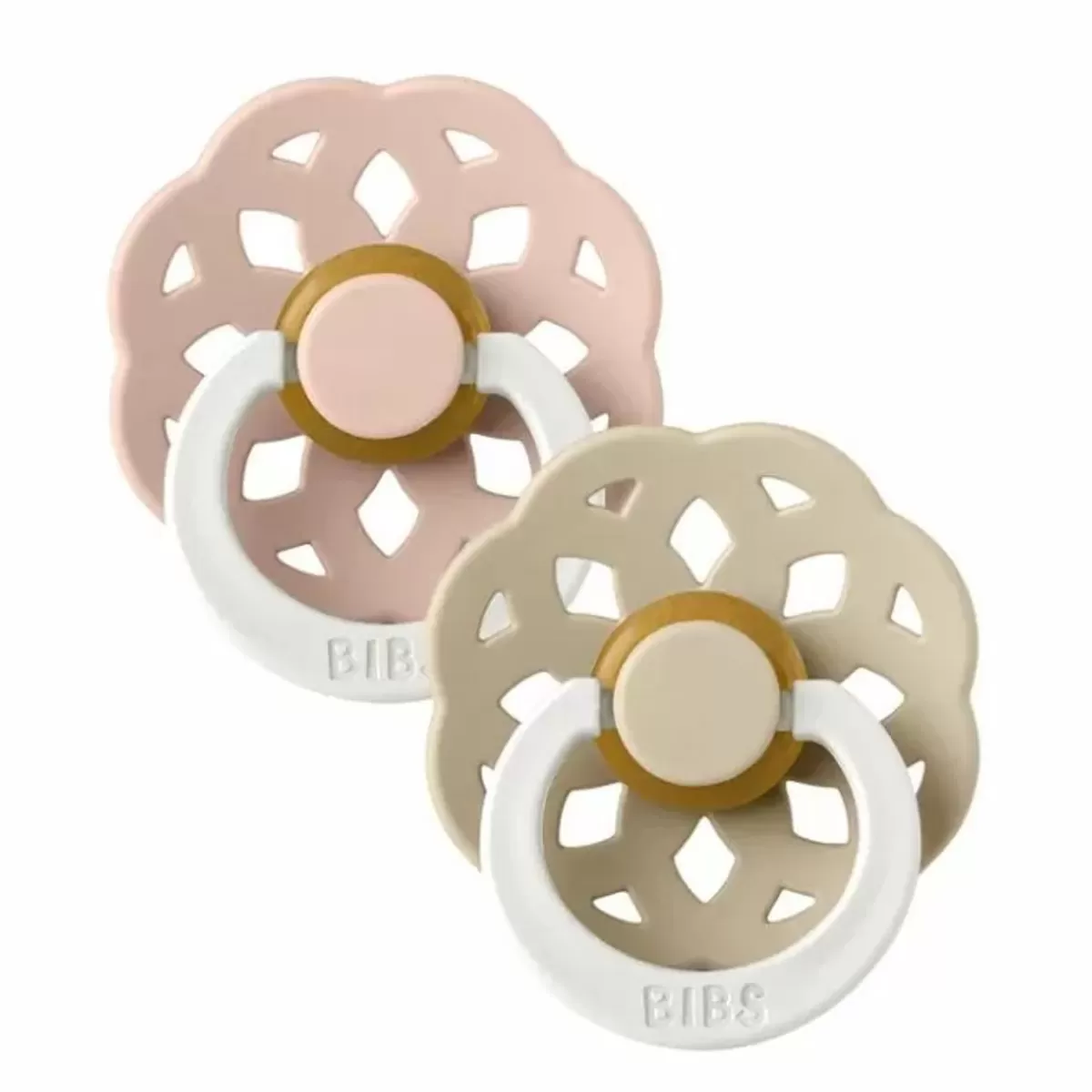 Spenen-Bibs Fopspenen Boheme Glow In The Dark Blush/Vanilla