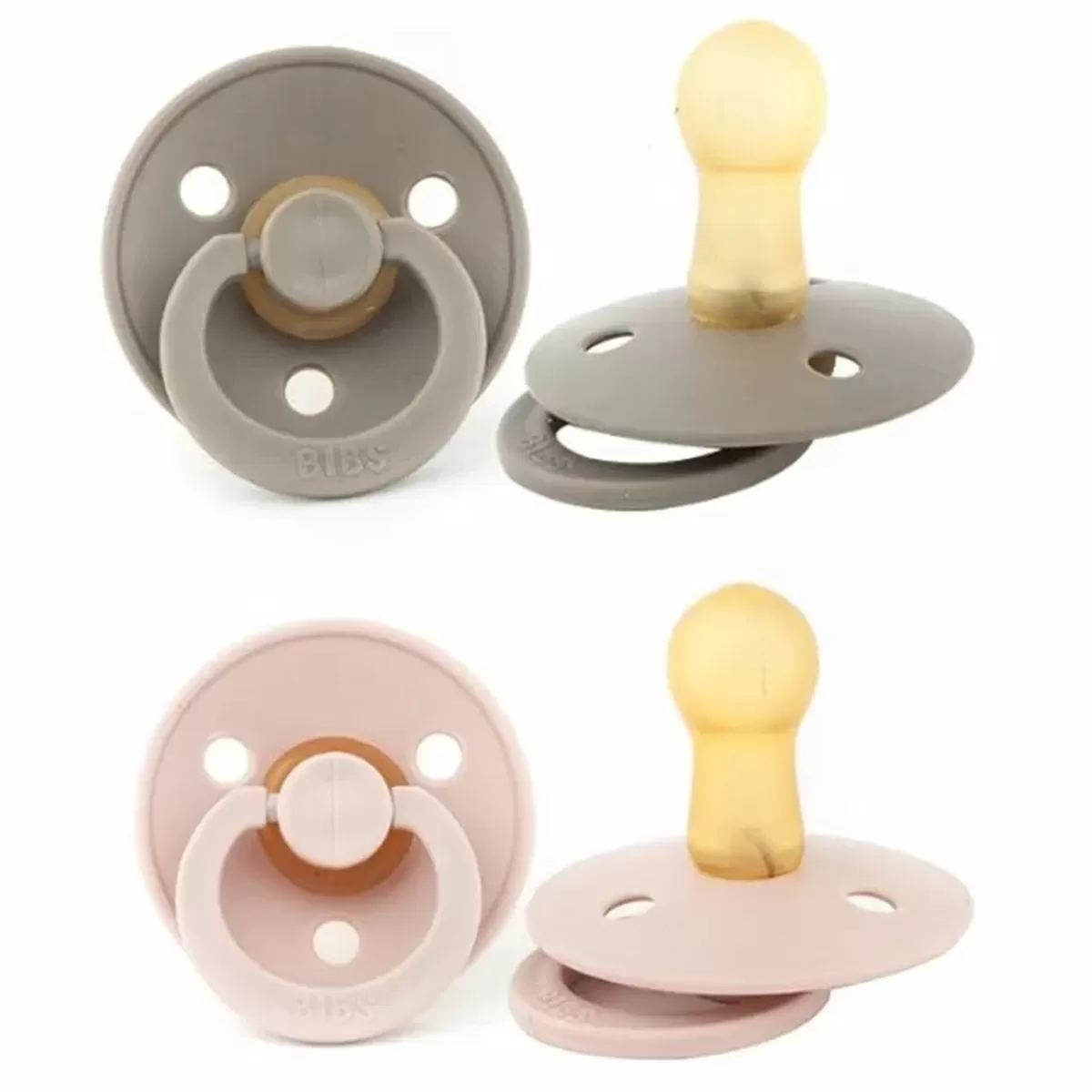 Kraamcadeau Meisje-Bibs Fopspenen Set Dark Oak/Blush