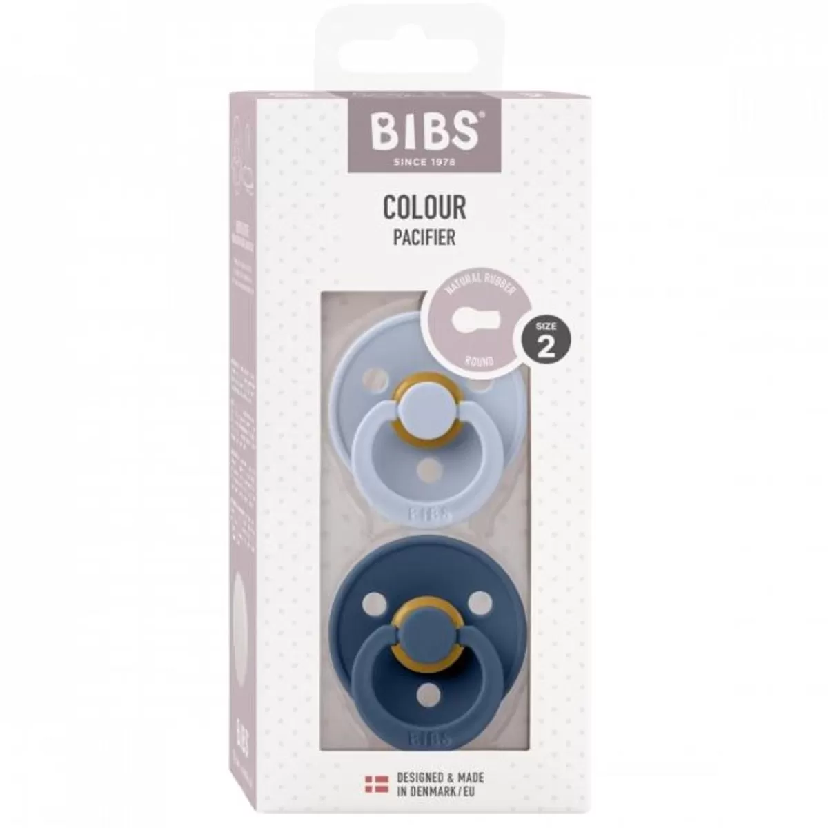 Spenen-Bibs Fopspenen Set Dusty Blue/Steel Blue