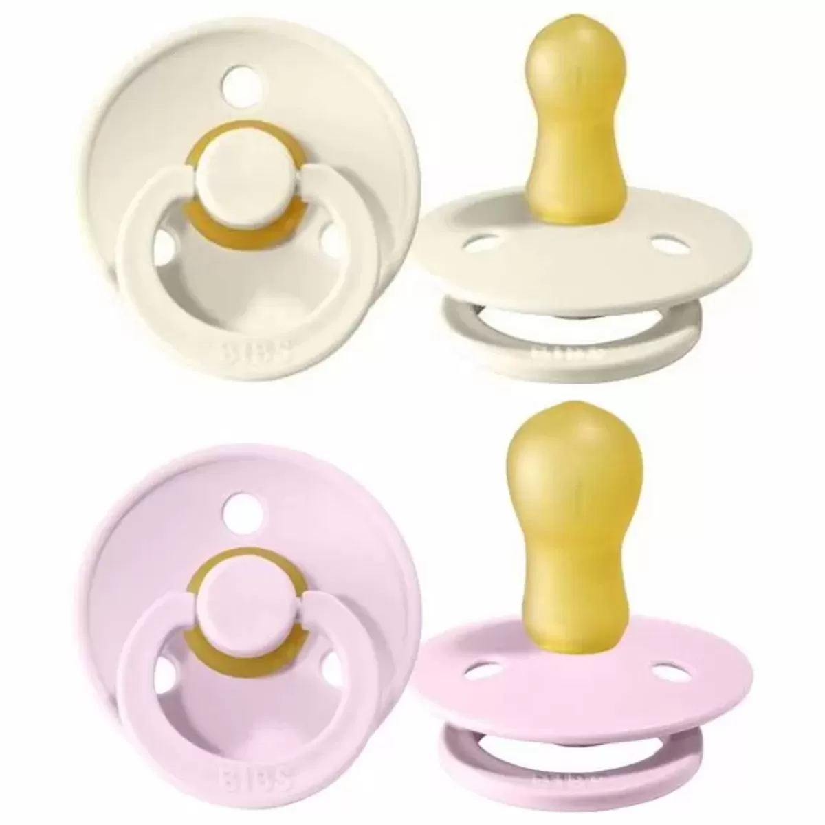 Spenen-Bibs Fopspenen Set Ivory/Baby Pink