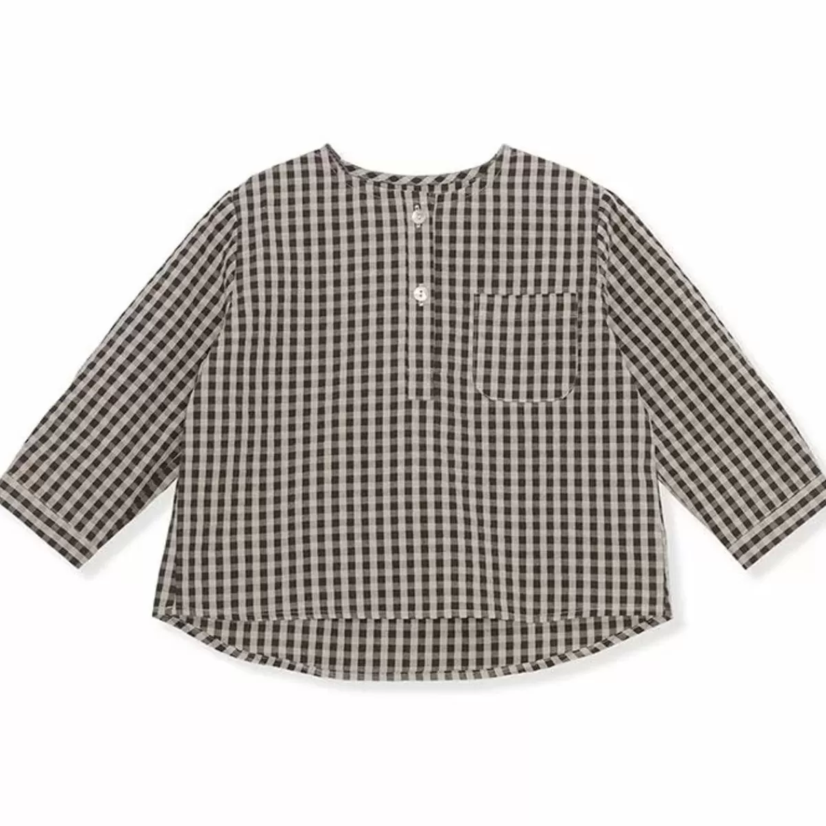 T-Shirts-Konges Slojd Blouse Navida Bitter Java Check