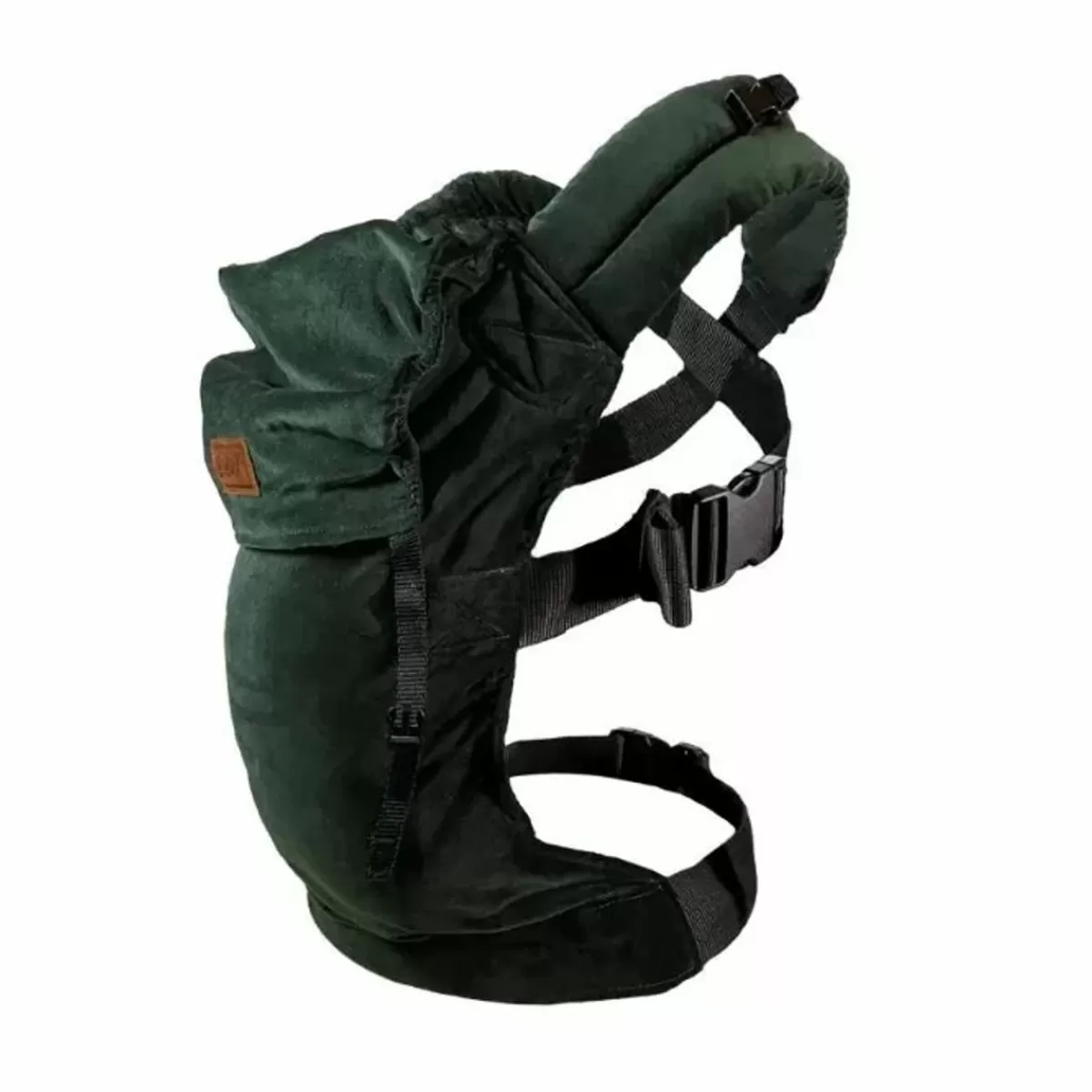 Draagzakken-ByKay Draagzak Click Carrier Classic Velvet Bottle Green