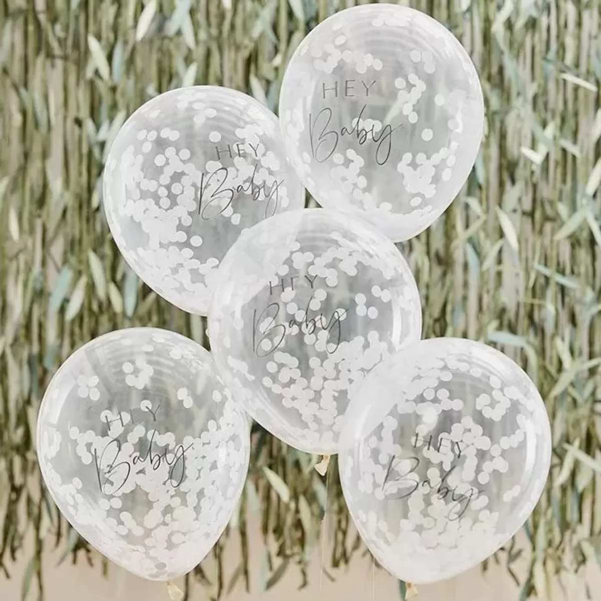 Botanical Baby-Ginger Ray Confetti Ballonnen Hey Baby Botanical Baby (5St)