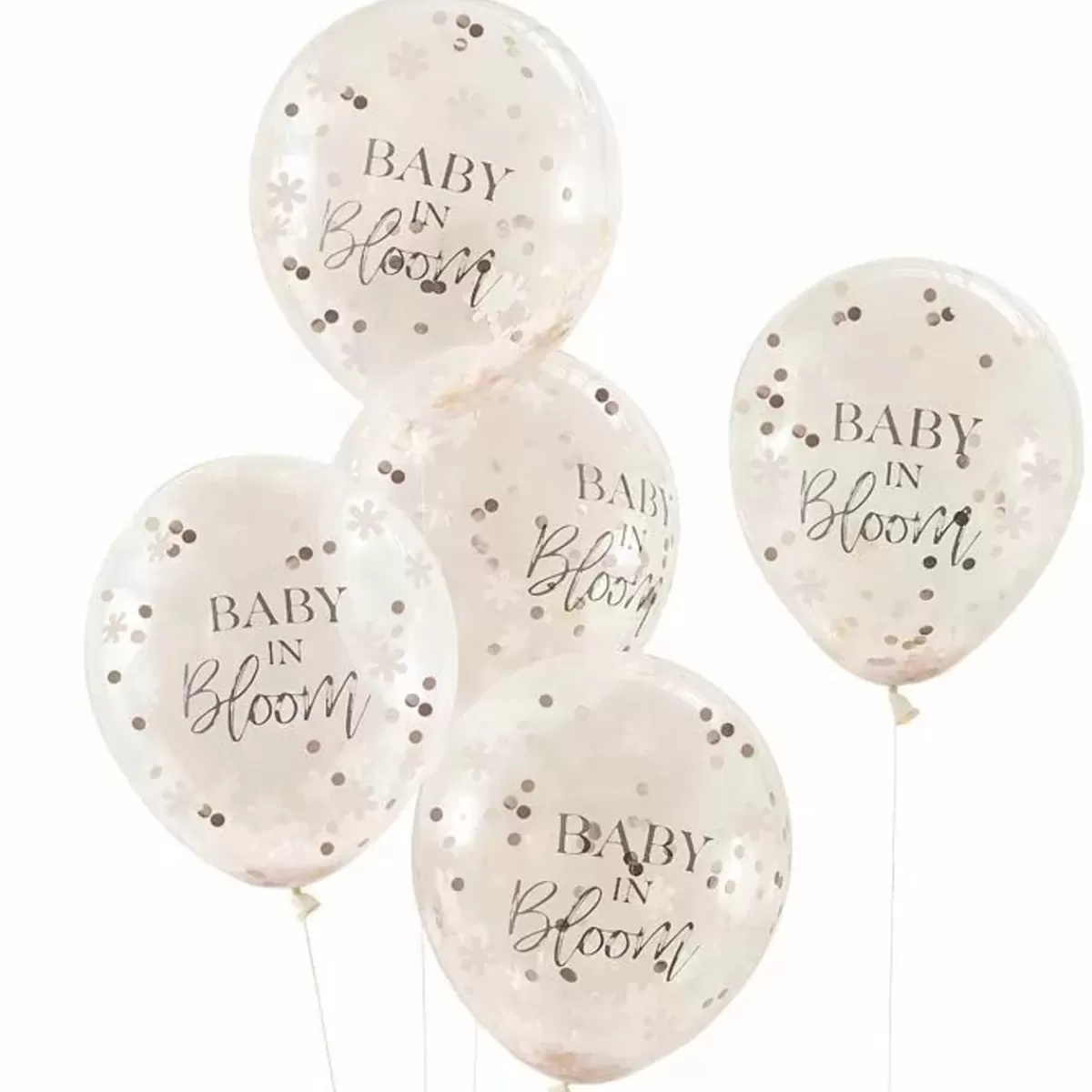 Baby In Bloom-Ginger Ray Confettiballonnen Floral Baby In Bloom (5St)