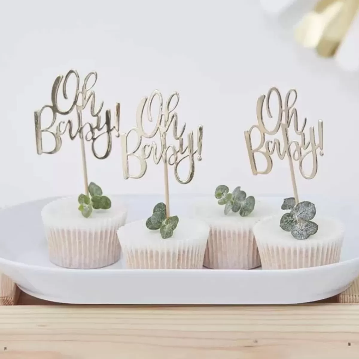 Bakbenodigdheden-Ginger Ray Cupcake Toppers (12St) Oh Baby!