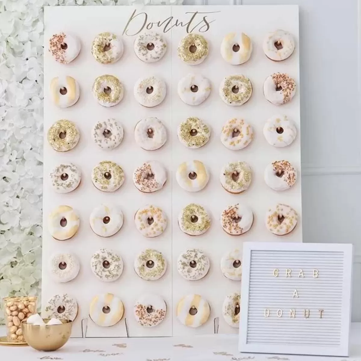 Oh Baby!-Ginger Ray Donut Wall Large Gold Wedding