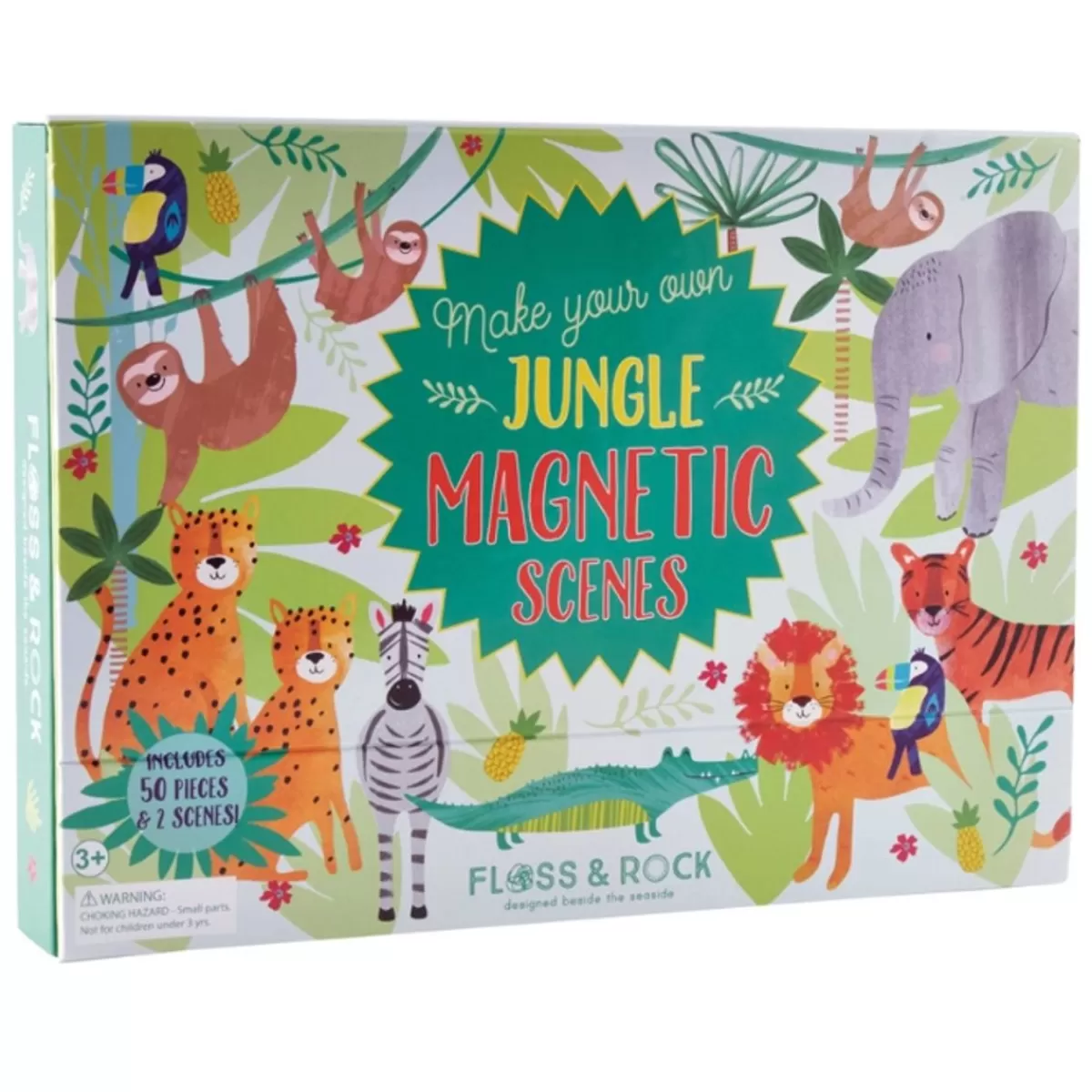 Speelgoed Voor Onderweg-Floss & Rock Floss & Rock Magnetic Play Scenes Jungle