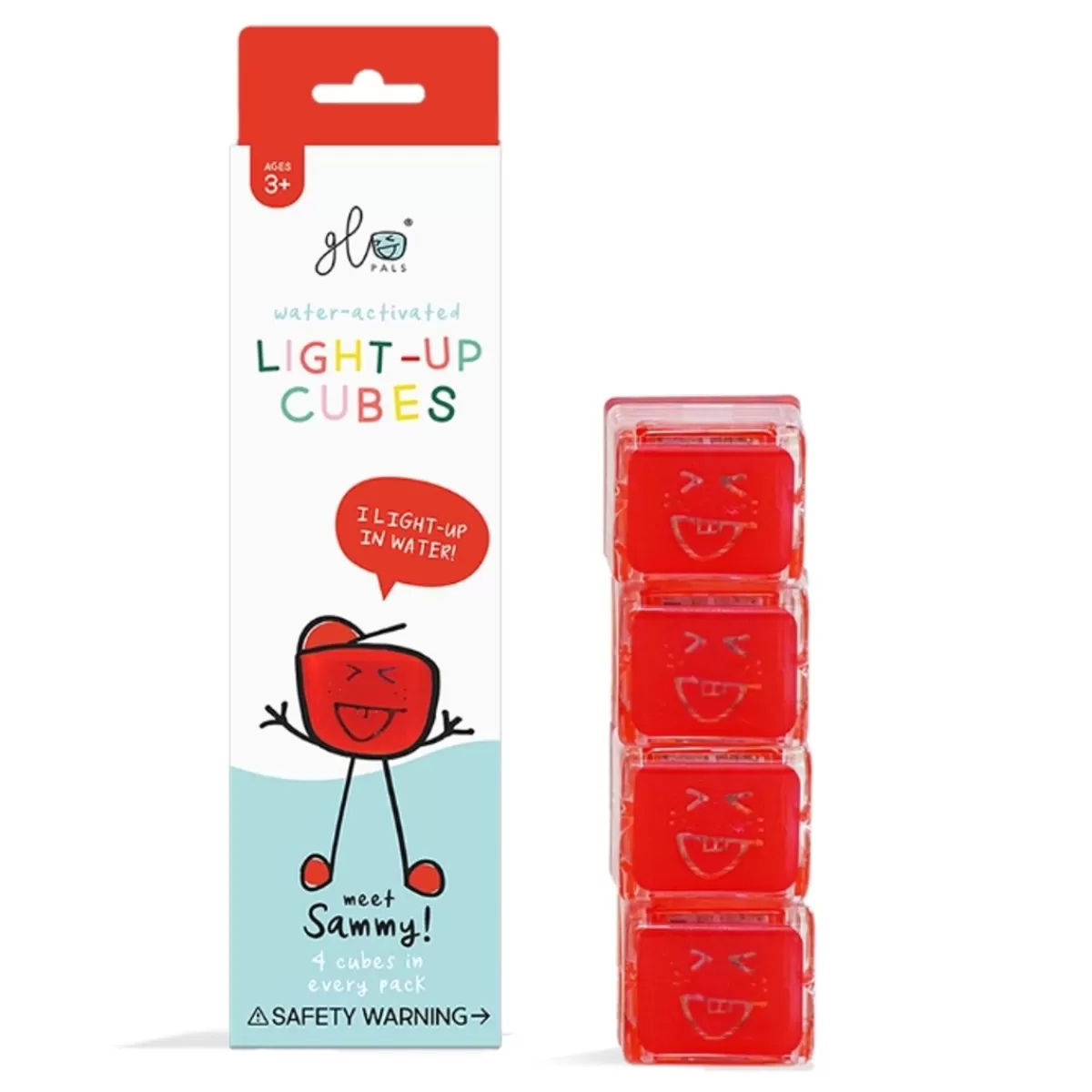 Badspeelgoed-Glo Pals Light Up Cubes Sammy