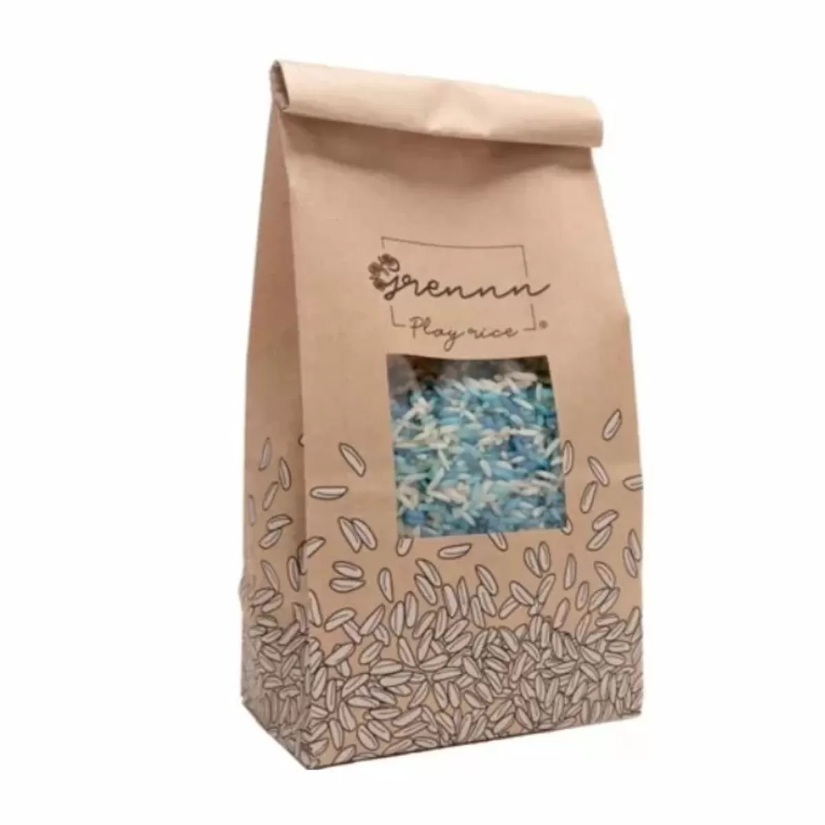 Kinetisch Zand & Speelrijst-Grennn Speelrijst Mix Ocean - 500 Gram