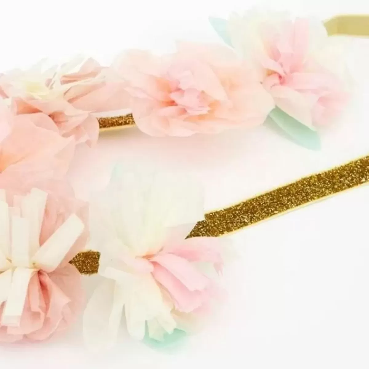 Verkleed Accessoires-Meri Meri Hoofdbandjes Pink Blossom (6St)