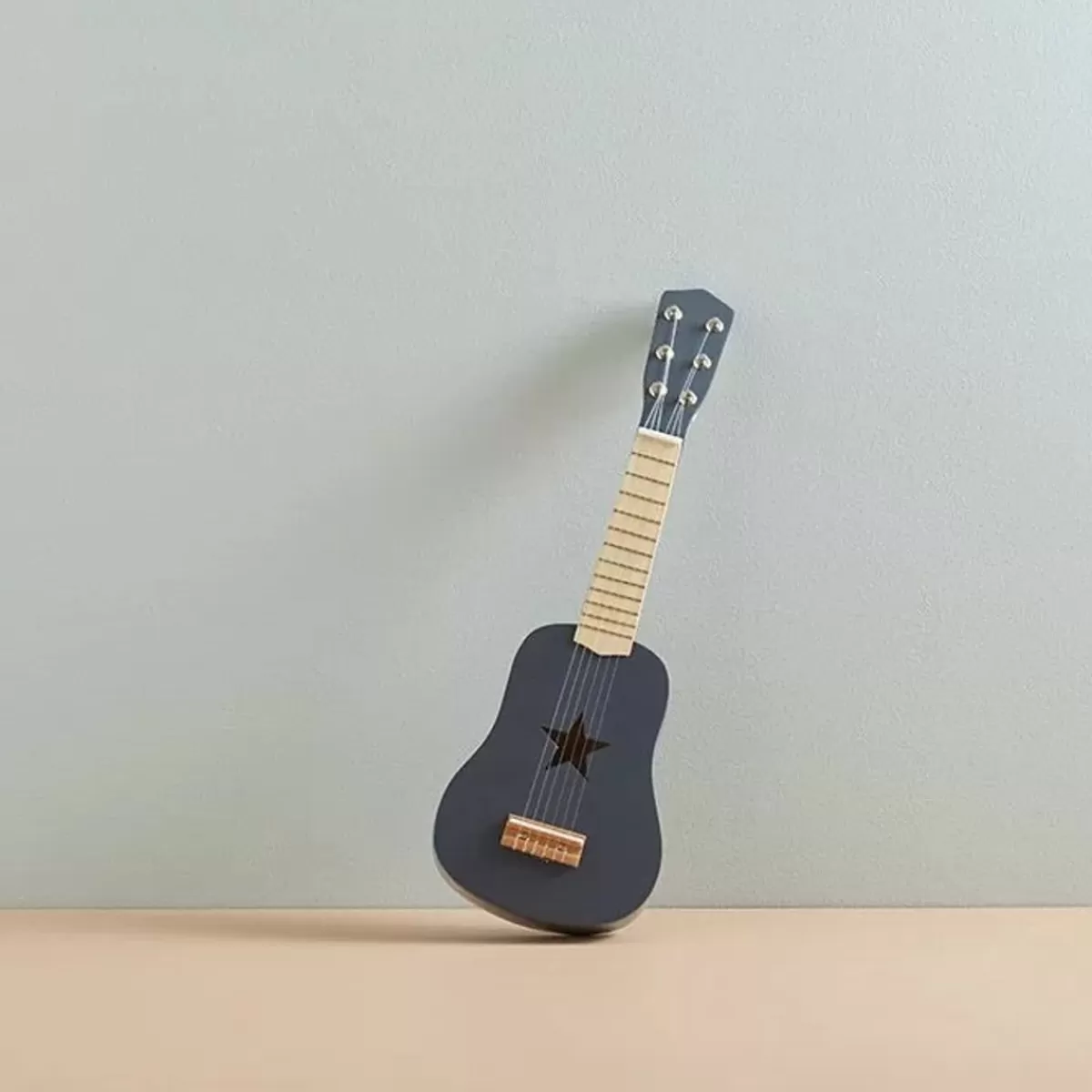 Muziekinstrumenten-Kids Concept Houten Gitaar Donkergrijs