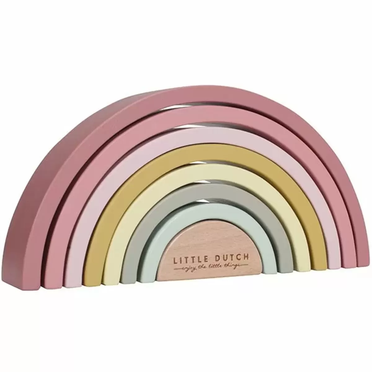 Houten Speelgoed-Little Dutch Houten Regenboog Roze