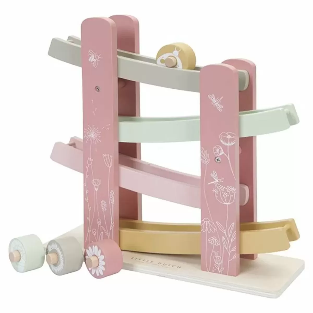 Houten Speelgoed-Little Dutch Houten Rollerbaan Flowers