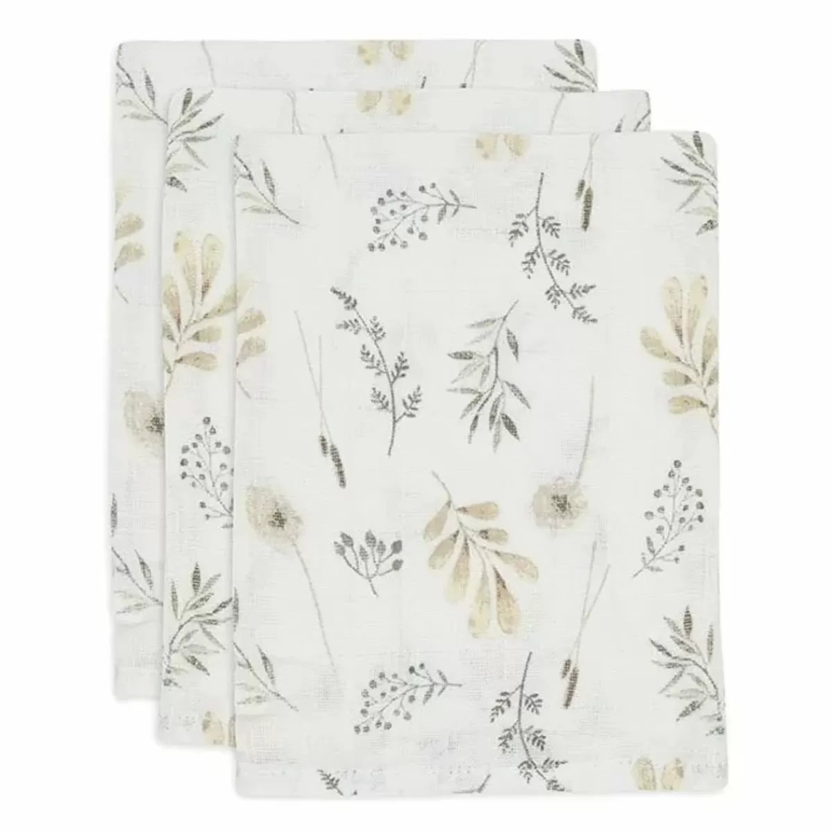 Washandjes-Jollein Hydrofiele Washandjes Wild Flowers (3St)