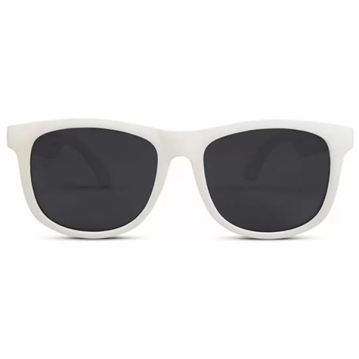 Zomer Musthaves-Hipsterkid Kinderzonnebril Wayfarer Wit (3-6J)