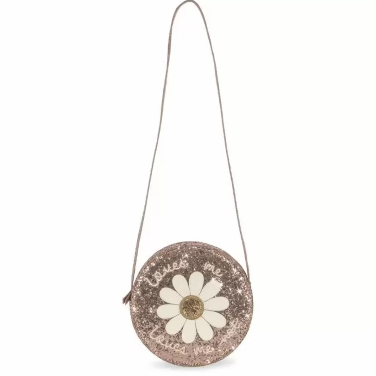 Kindertassen-Konges Slojd Schoudertas Daisy Cameo Rose Glitter