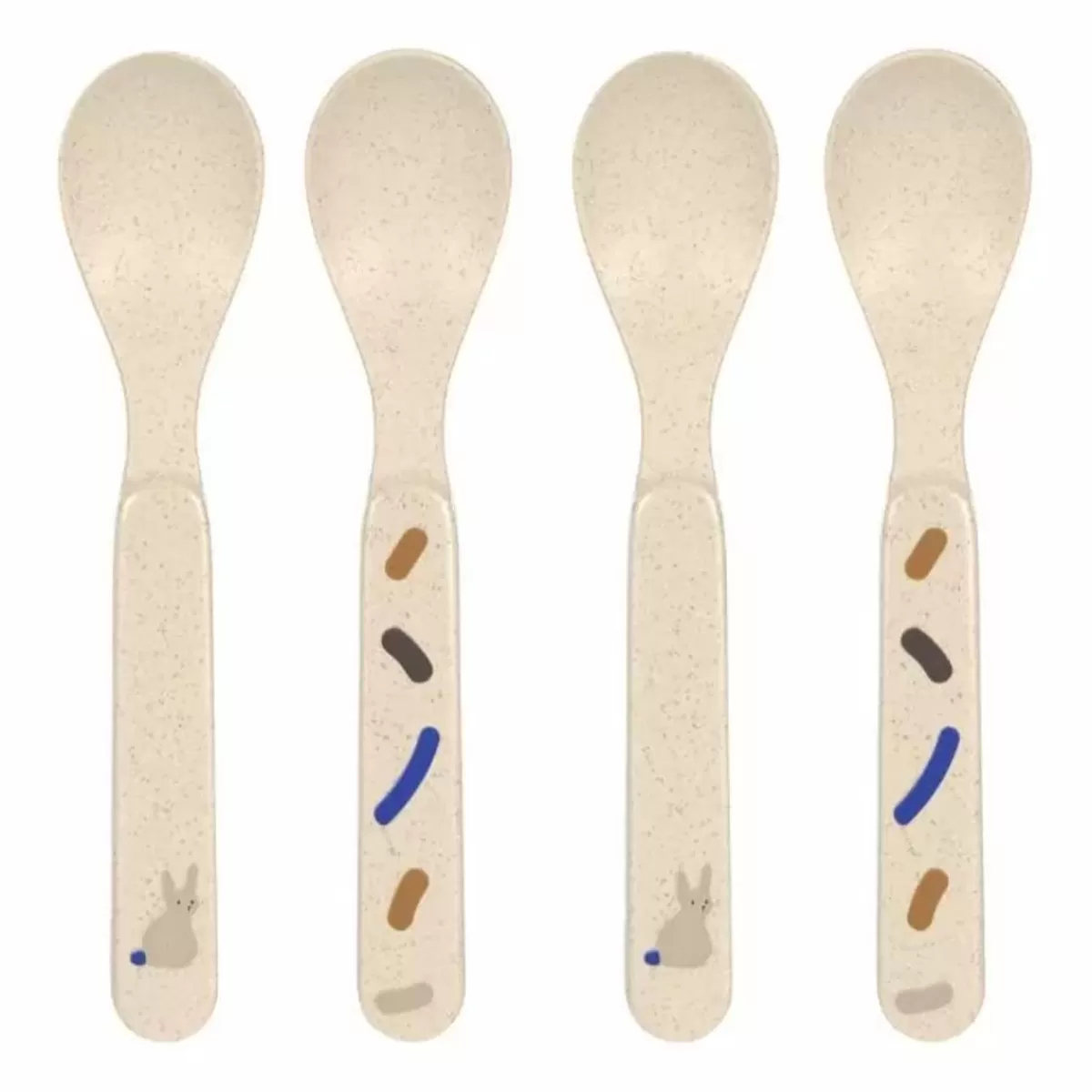 Kinderbestek-Lässig Lassig Little Mateys Royal Blue Lepelset (4St) - Vrolijk En Veilig Voor Kinderen