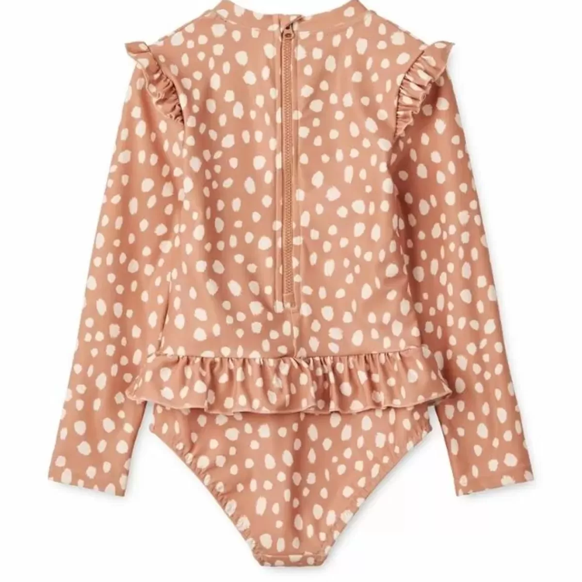 Zwemkleding-Liewood Badpak Sille Leo Spots/Tuscany Rose - Nu Bestellen Voor De Zomer!