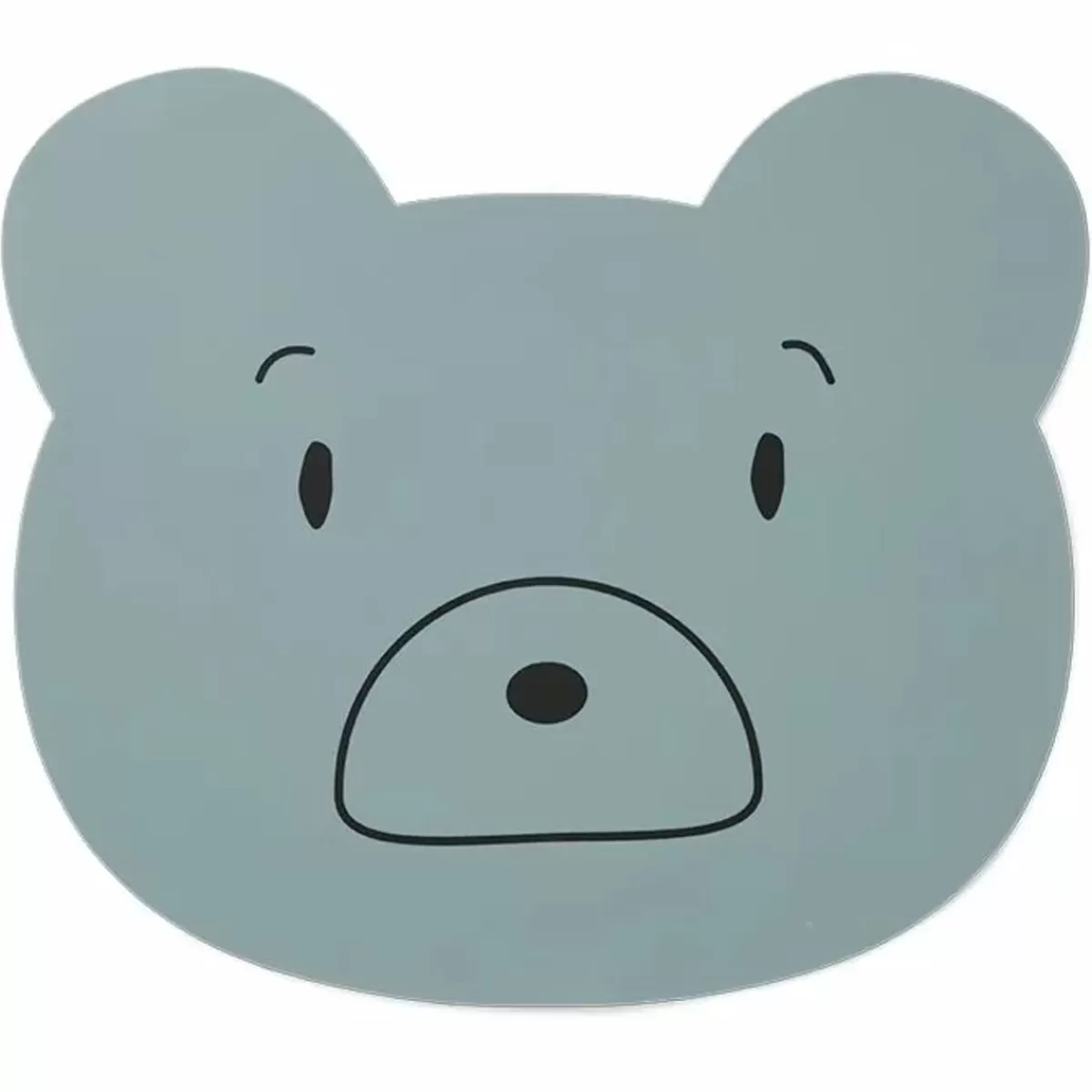 Placemats-Liewood Placemat Aura Mr Bear Blue Fog