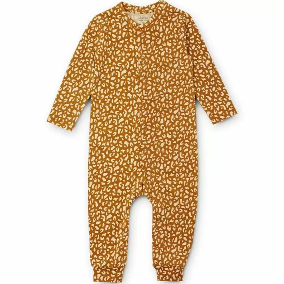 Pyjama'S & Ondergoed-Liewood Pyjama Jumpsuit Birk Mini Leo/Golden Caramel