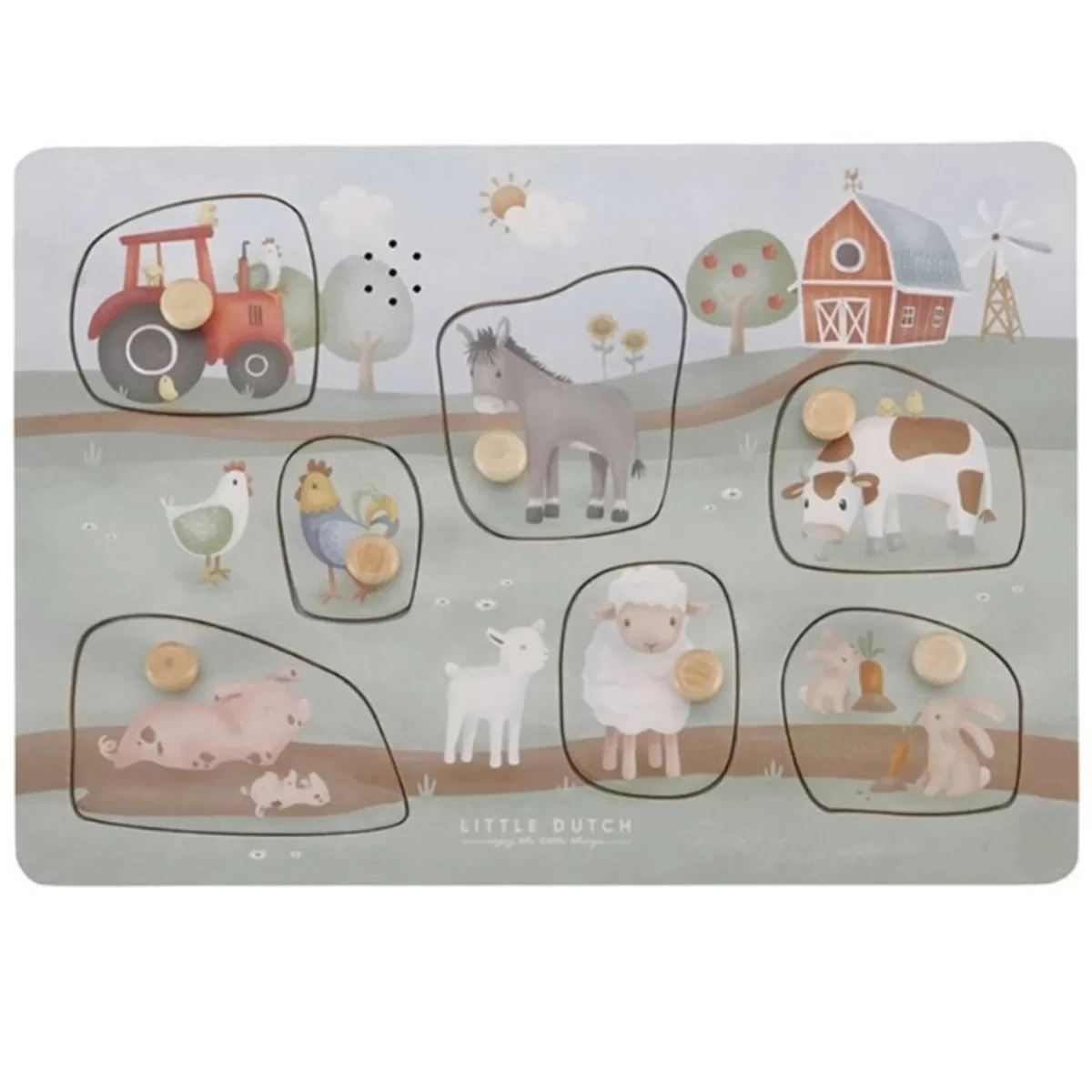 Sinterklaas-Little Dutch Geluiden Puzzel Little Farm