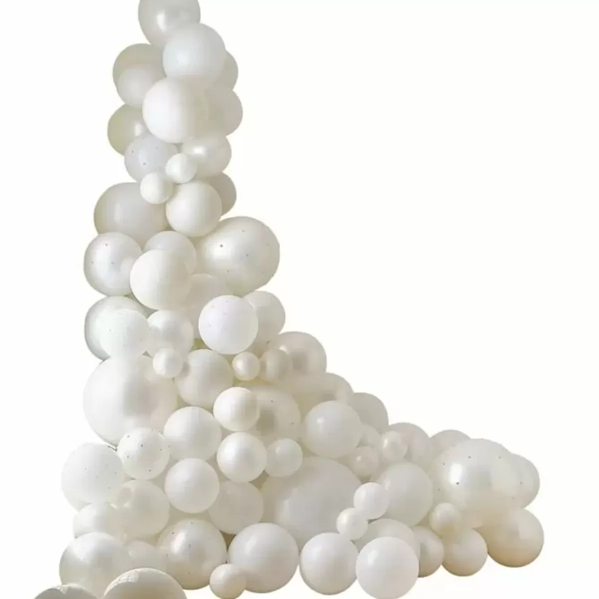 Ballonnenbogen-Ginger Ray Luxe Ballonnenboog White & Cream Met Parels |