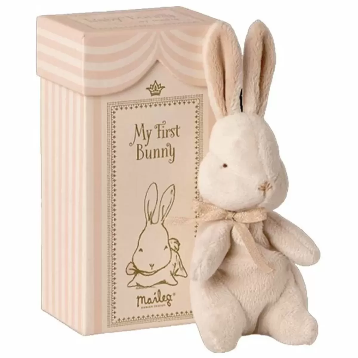 Babyspeelgoed-Maileg Knuffel My First Bunny Dusty Rose