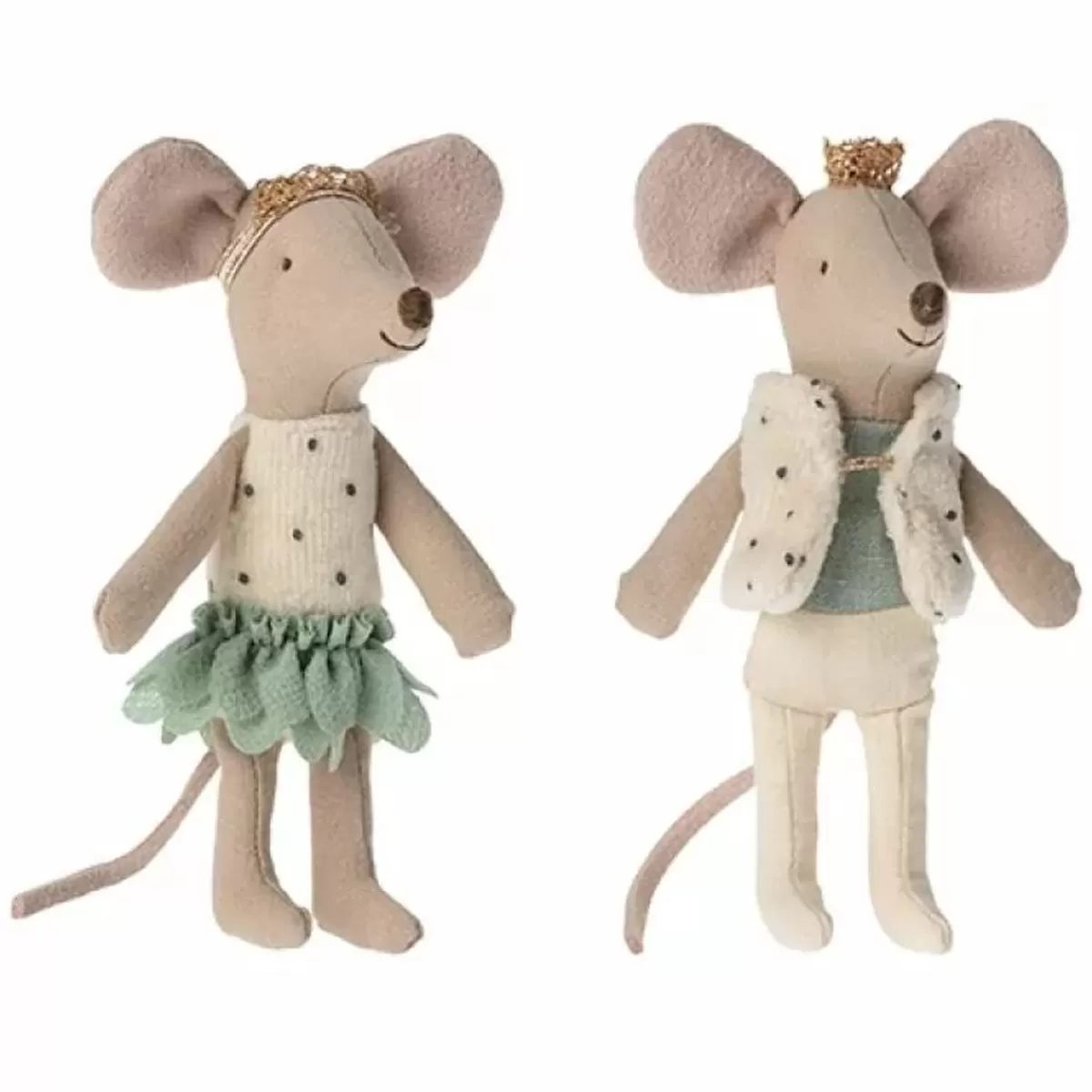 Poppenhuizen & Toebehoren-Maileg Royal Tweeling Muizen In Box (Kleine Zus En Broer)