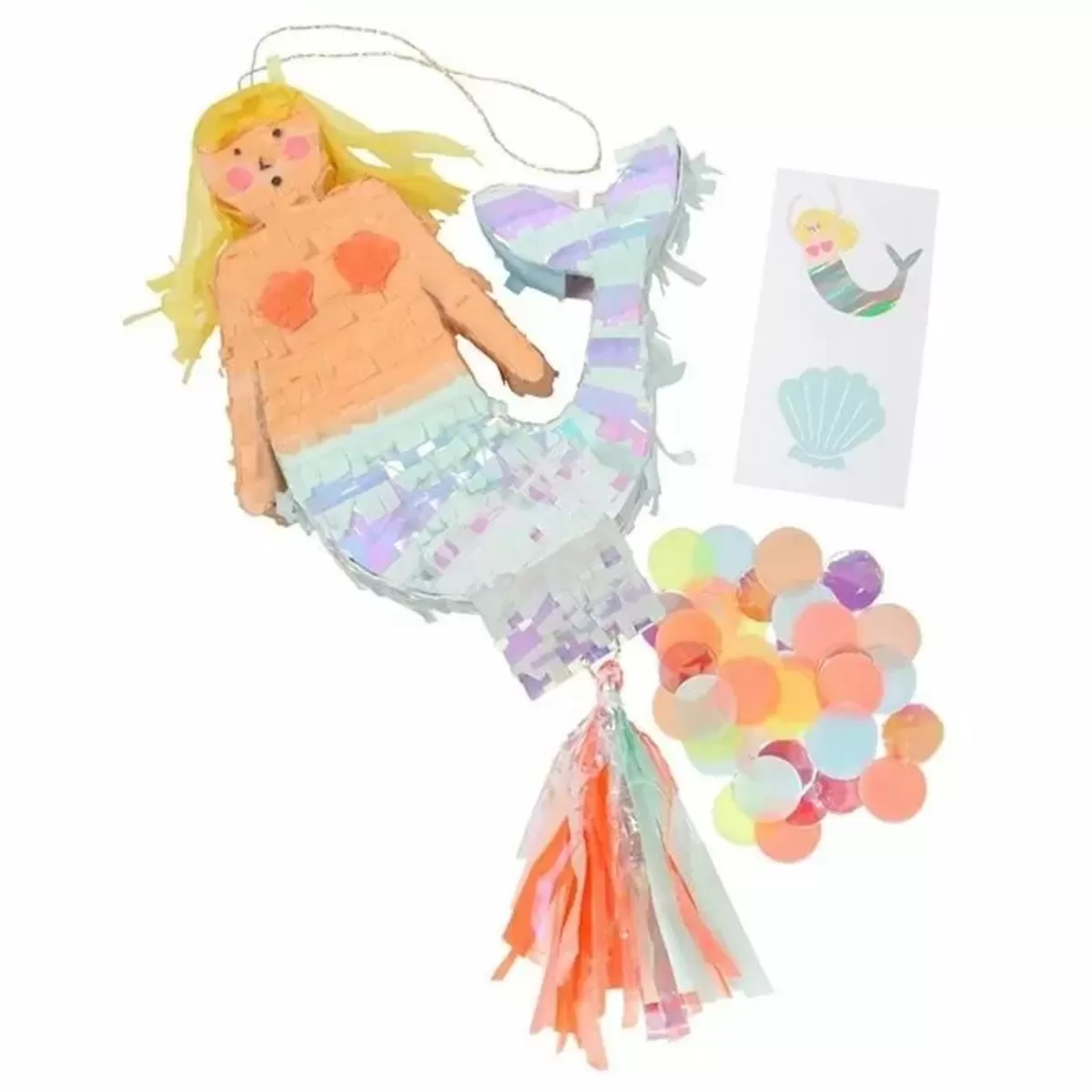 Mermaid Tail-Meri Meri Mini Mermaid Pinata Let'S Be Mermaids