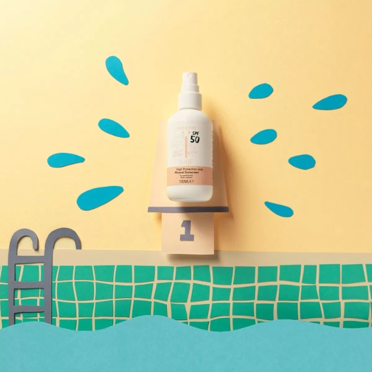 Verzorgingsproducten-Naïf Naif Minerale Zonnebrandspray Spf50 Baby & Kids 100Ml