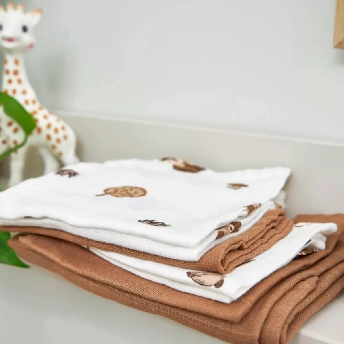 Washandjes-Meyco Ontdek De Schattige Hydrofiele Washandjes Forest Animals Toffee - Nu 3 Stuks!