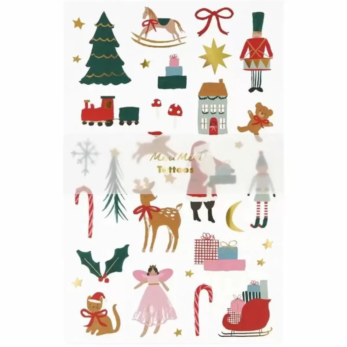 Kerst-Meri Meri Plaktattoos Christmas Icons