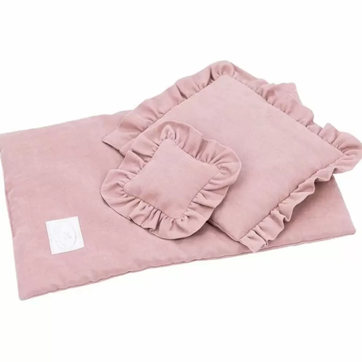 Poppen & Accessoires-Cotton & Sweets Poppenbeddengoed Blush Cotton & Sweets