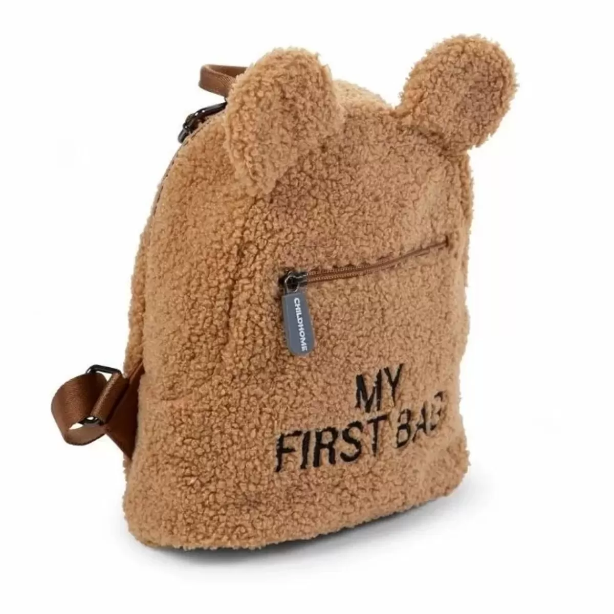 Kinderrugzakken-Childhome Rugzak My First Bag Teddy Beige