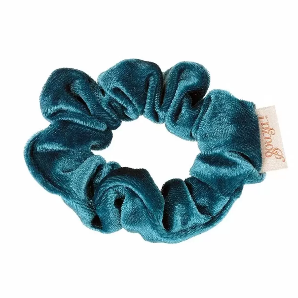 Haaraccessoires-Souza Scrunchy Titia Velvet Blauw