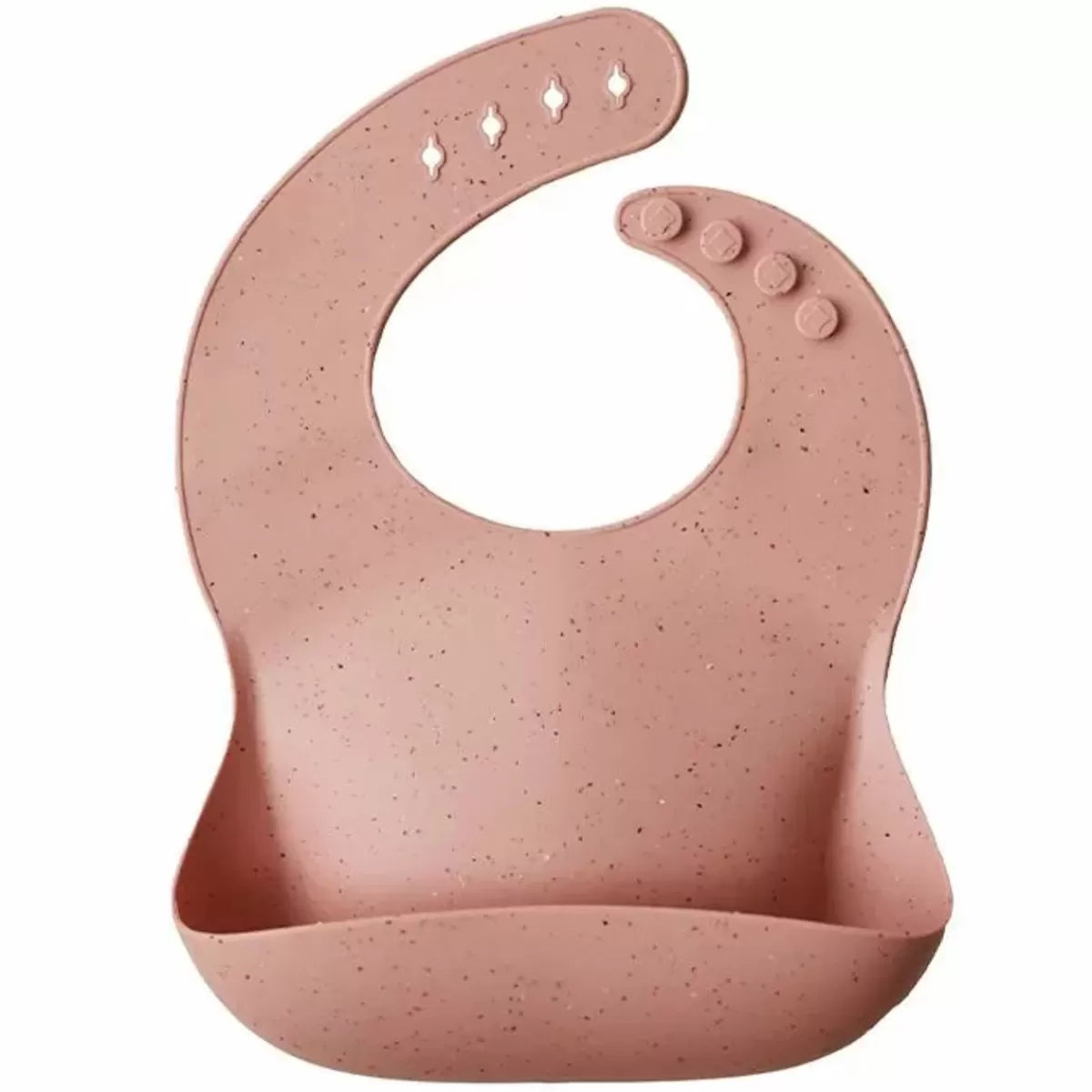 Slabbetjes-Mushie Siliconen Slab Peach Terrazzo & Co