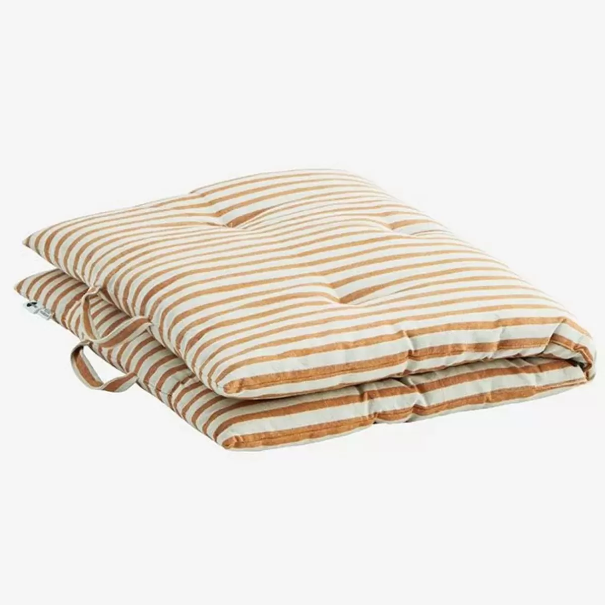 Speelkleden-Madam Stoltz Speelmatras Striped Dark Honey (60X100Cm)