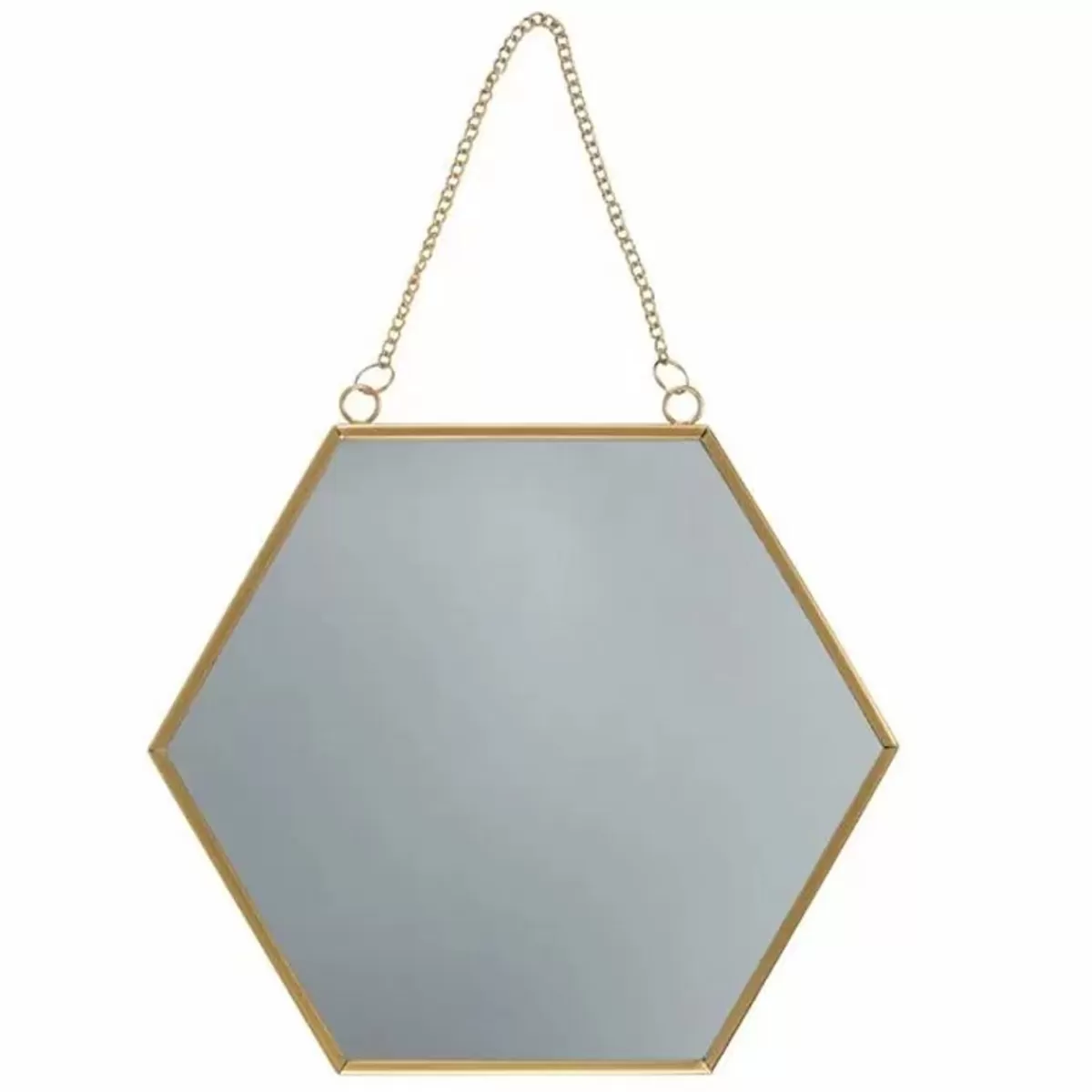 Spiegels-Sass & Belle Spiegel Hexagon Goud (27Cm) Sass & Belle