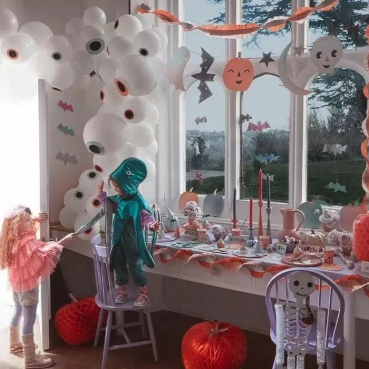 Halloween-Meri Meri Streamers Pastel Mix (5St)