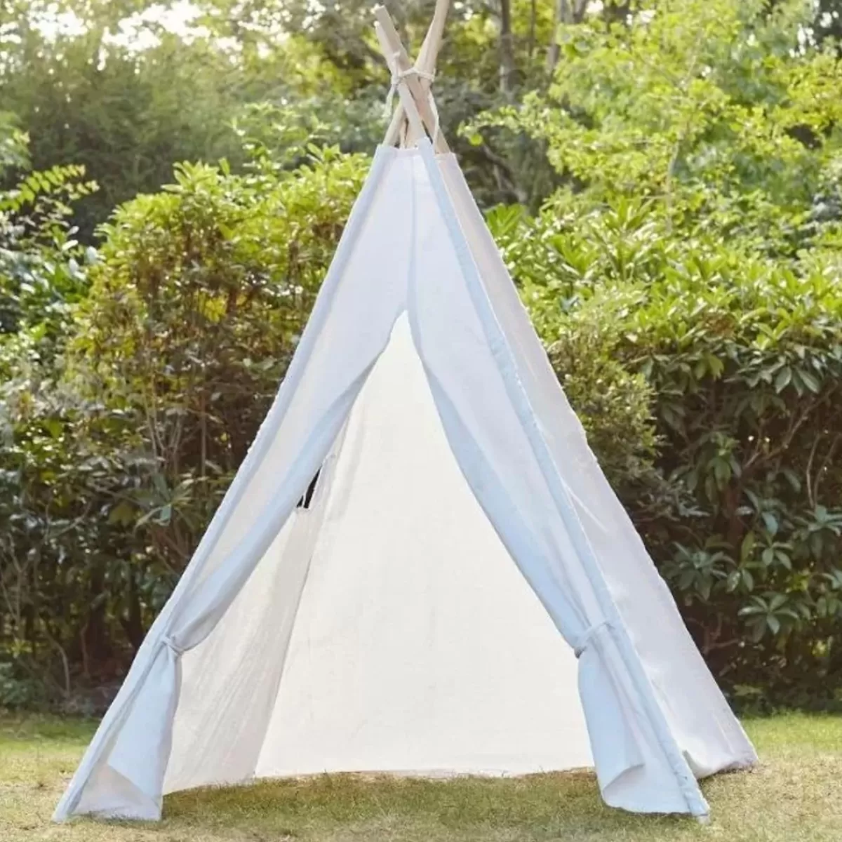 Speeltenten-Ginger Ray Tipi Tent Wit Lets Go Wild